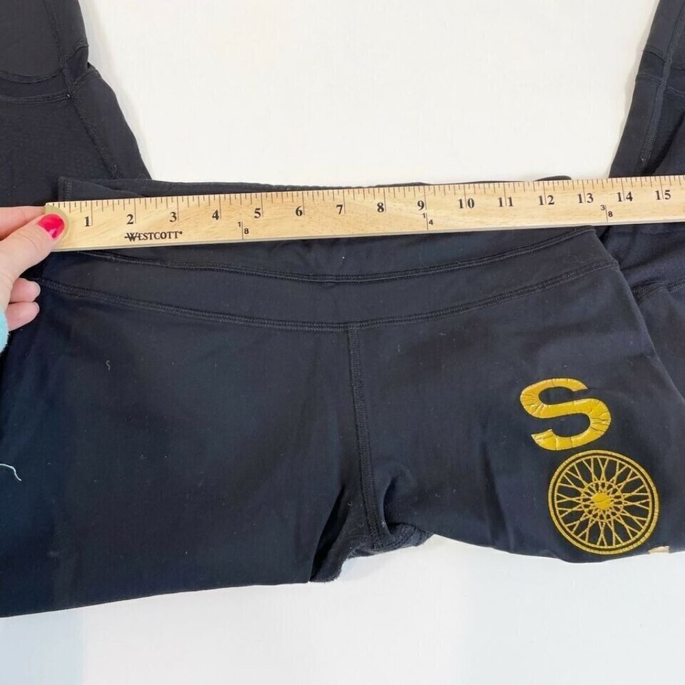 Lululemon Soulcycle Capri Cropped Leggings Womens‎ Size 6 Black Athletic Pull On - Picture 8 of 11